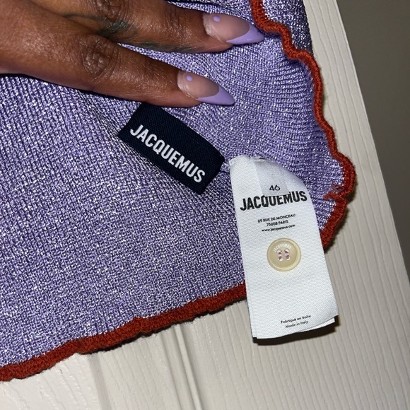 Jacquemus Lavender Cropped Button Up. Worn once size: FR 46 - Picture 2 of 5